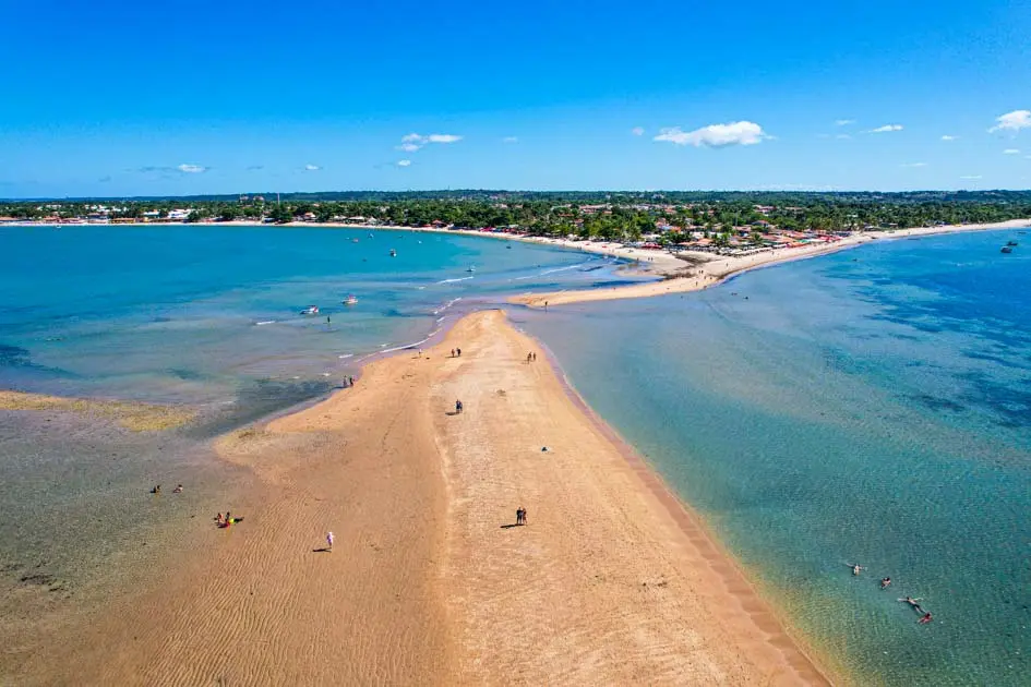 Litoral de Santa Cruz Cabralia, no sul da Bahia